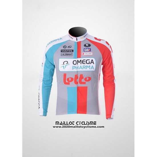 2011 Maillot Ciclismo Omega Pharma Lotto Beige Manches Longues et Cuissard